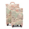 premium hard shell luggage set of 2 travel suitcase combination