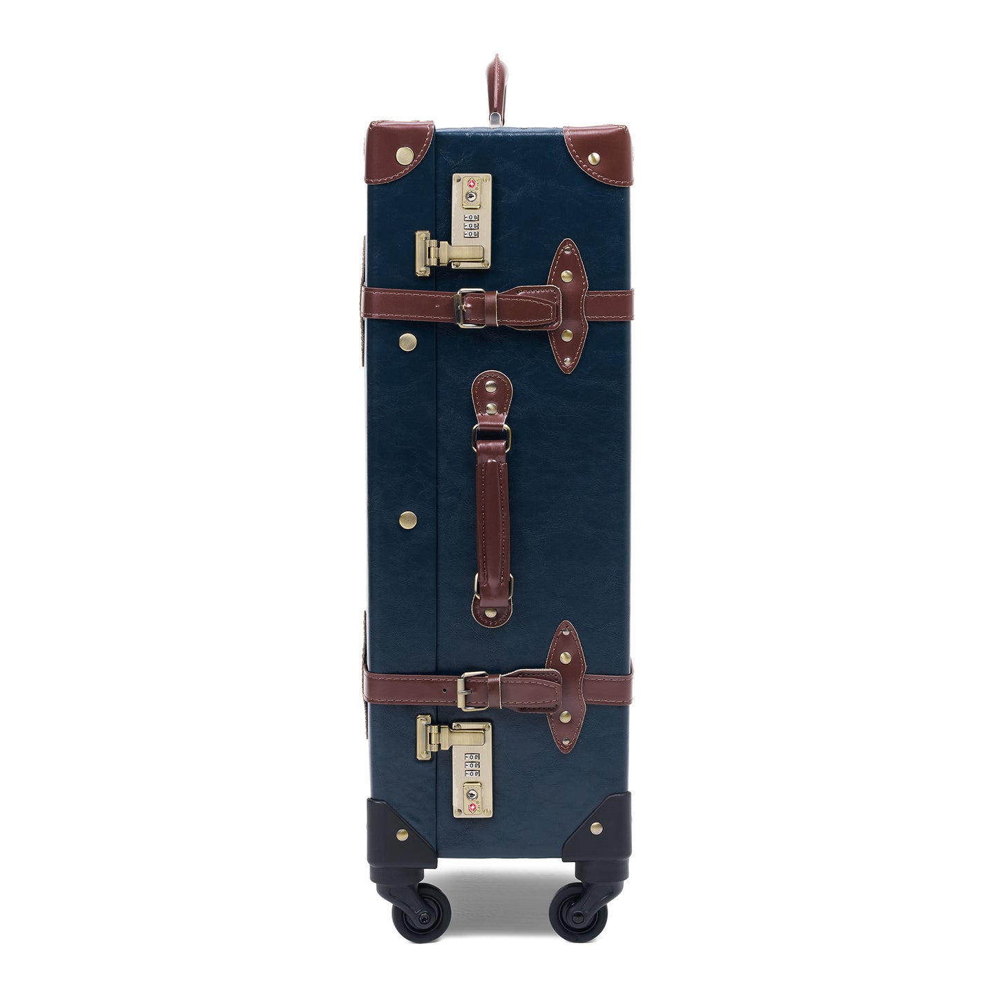 large check in 28"inch hard shell luggage side profile durable travel build