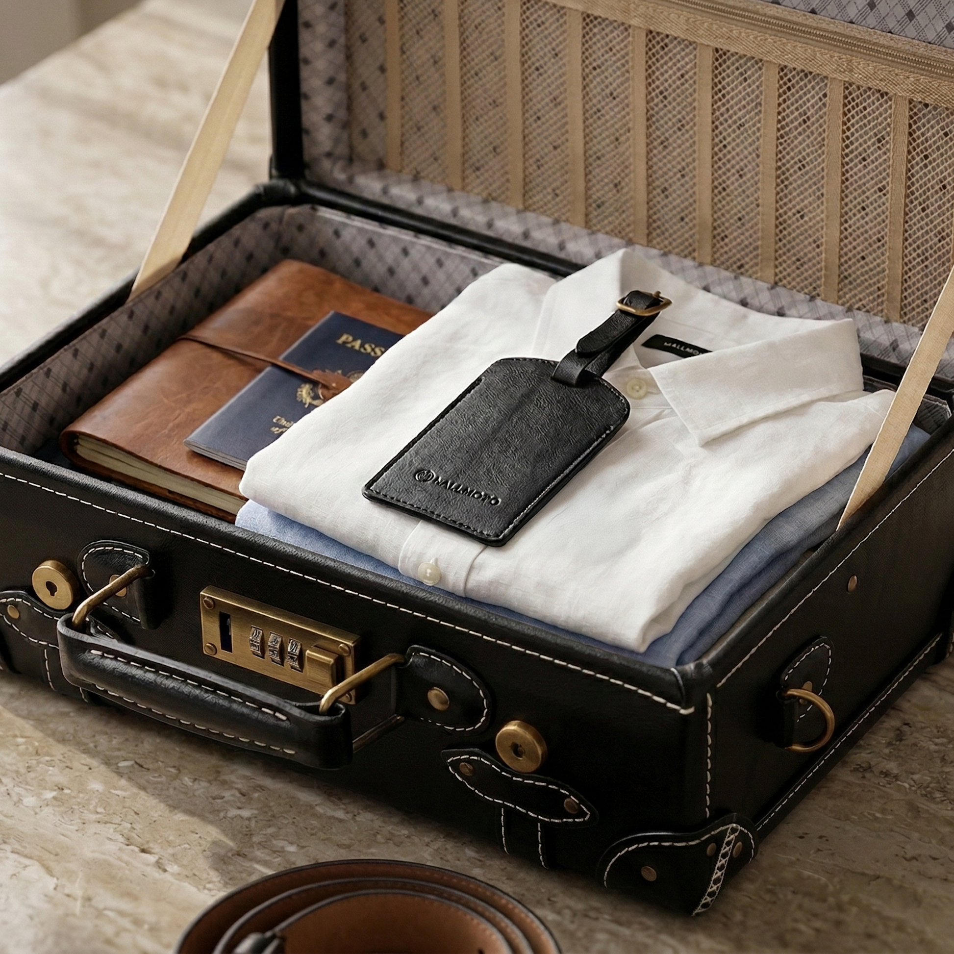 premium luggage tag for travel identification and organization