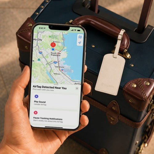 Complementary Signature Travel Accessories (Smart Location Tracker & Vegan Leather Tag)