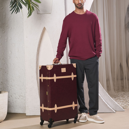 Maroon Check-in Large