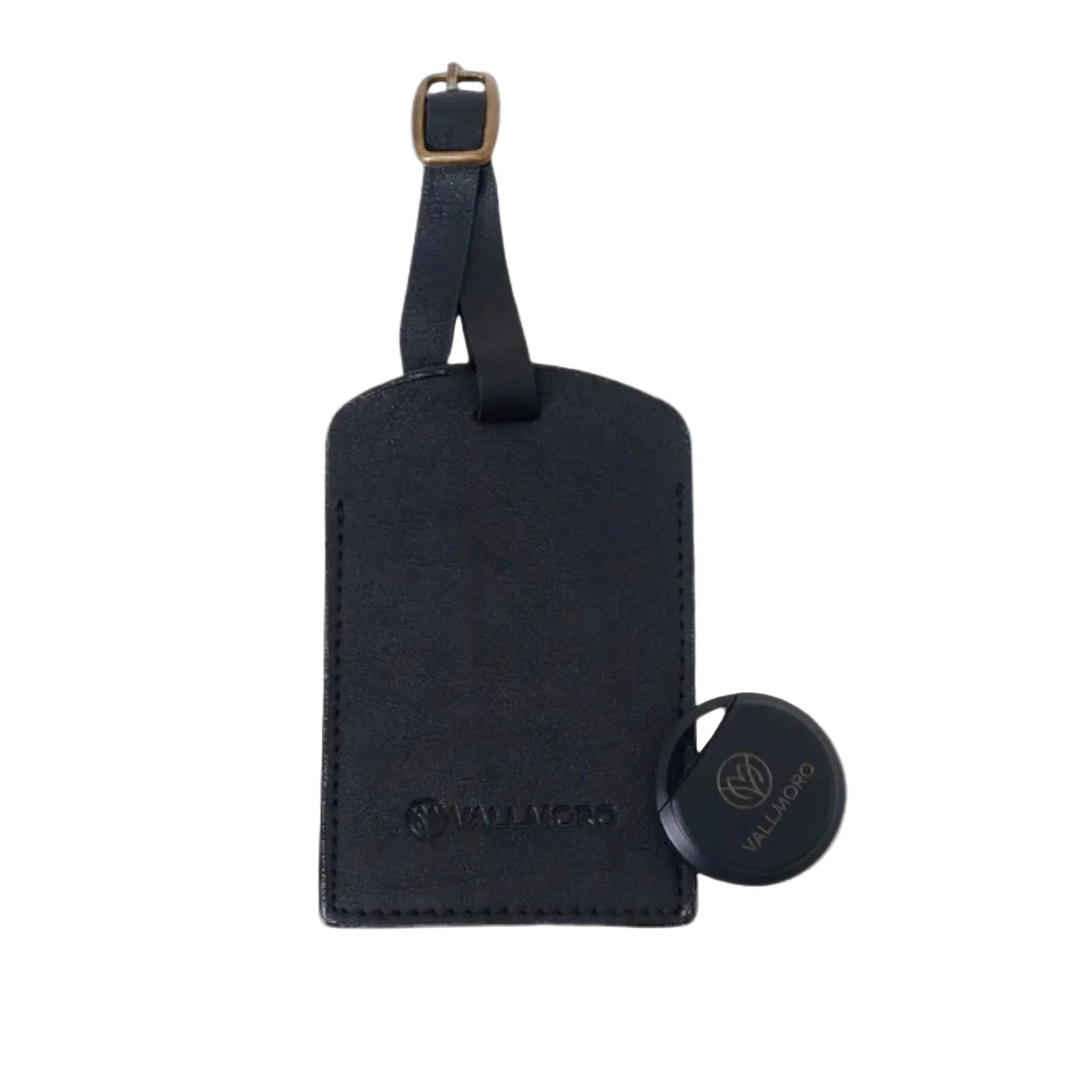 smart tracking device with long battery and real time location comes along with leather luggage tag