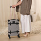 20 inch carry on hard shell luggage side view durable structured build