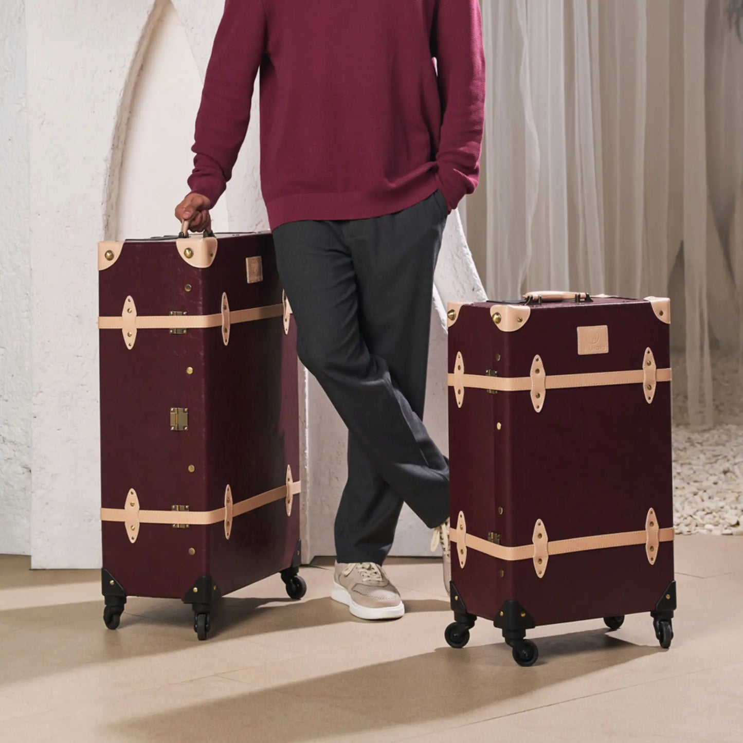 large check in hard shell luggage 28 inch long travel suitcase
