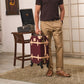20 inch carry on hard shell luggage side view durable structured build