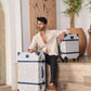 large check in hard shell luggage 28 inch long travel suitcase