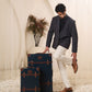 premium hard shell luggage set of 2 travel suitcase combination