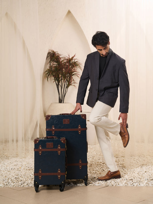 premium hard shell luggage set of 2 travel suitcase combination