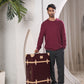 medium check in hard shell luggage 24 inch long travel suitcase