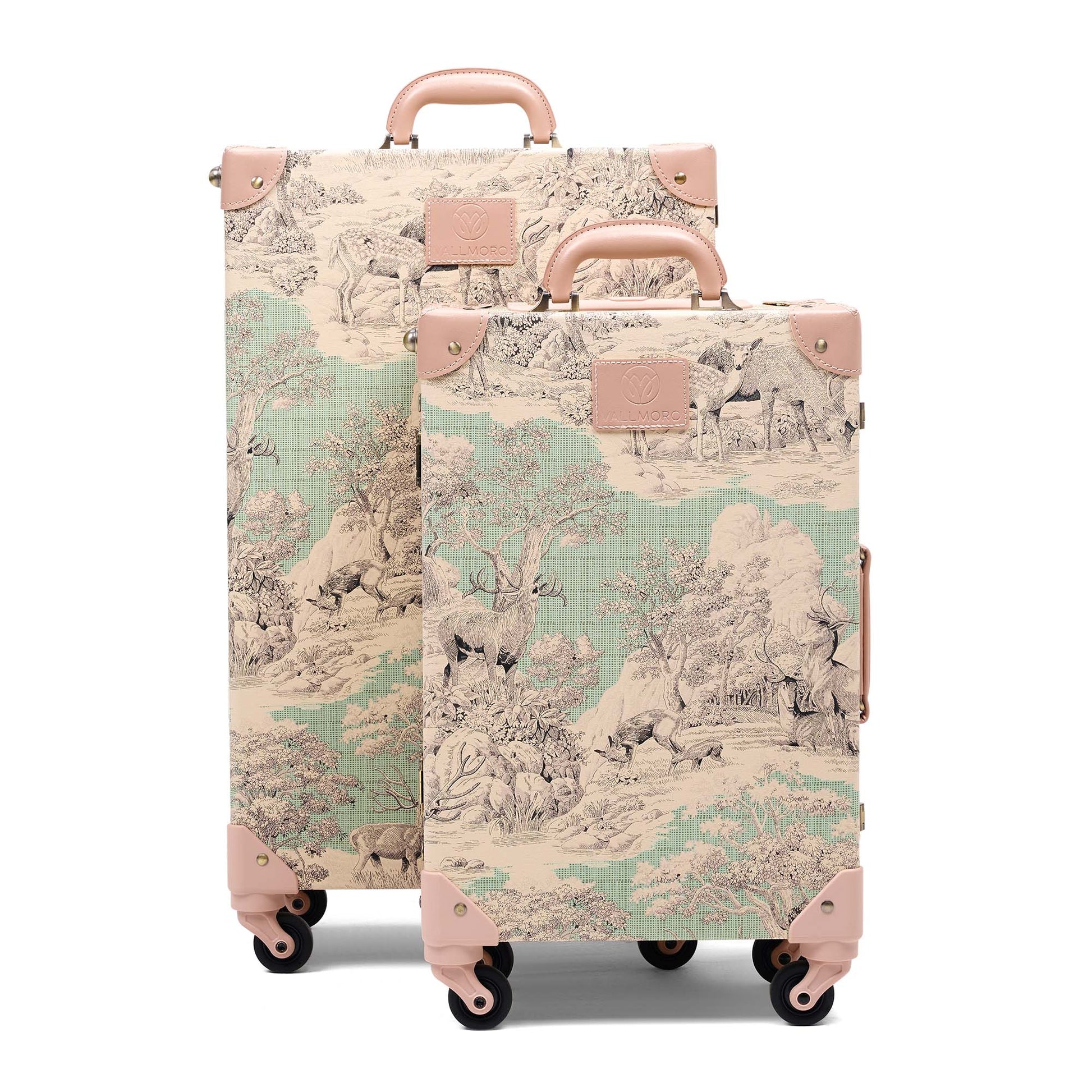 premium hard shell luggage set of 2 travel suitcase combination
