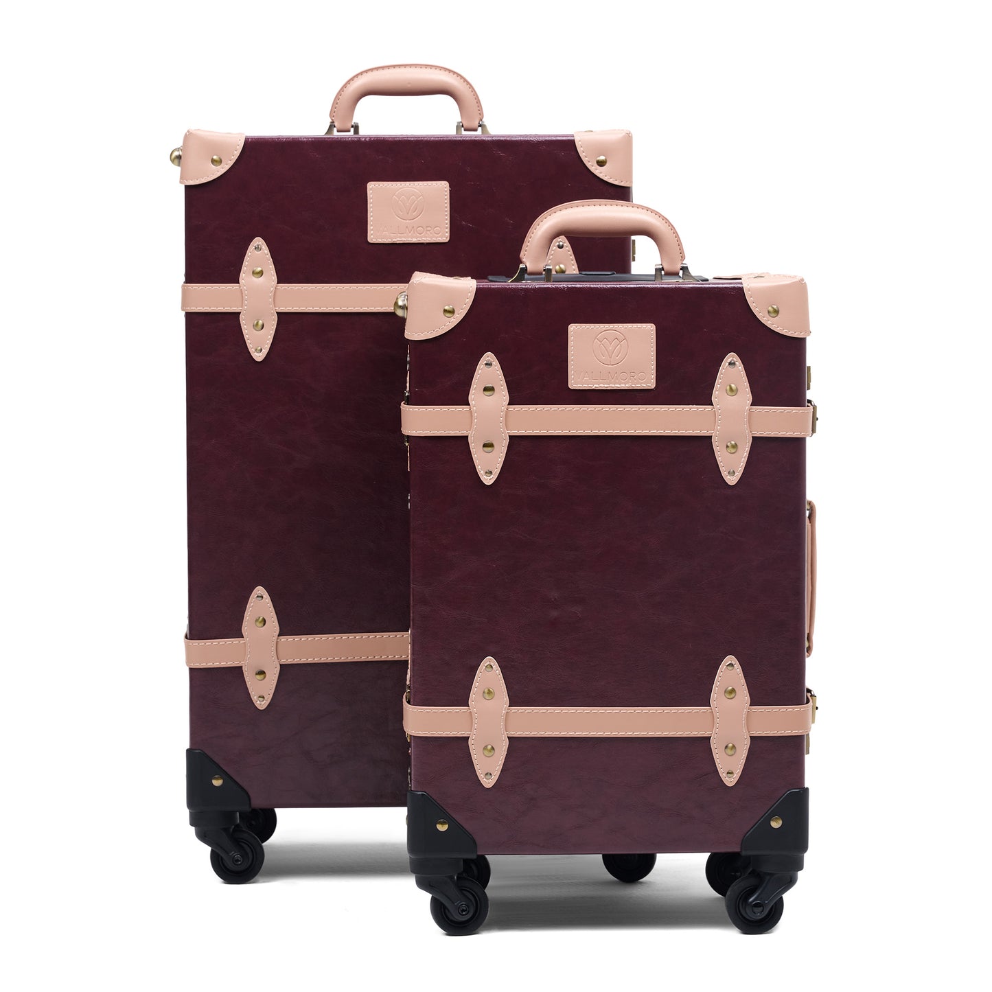 premium hard shell luggage set of 2 travel suitcase combination