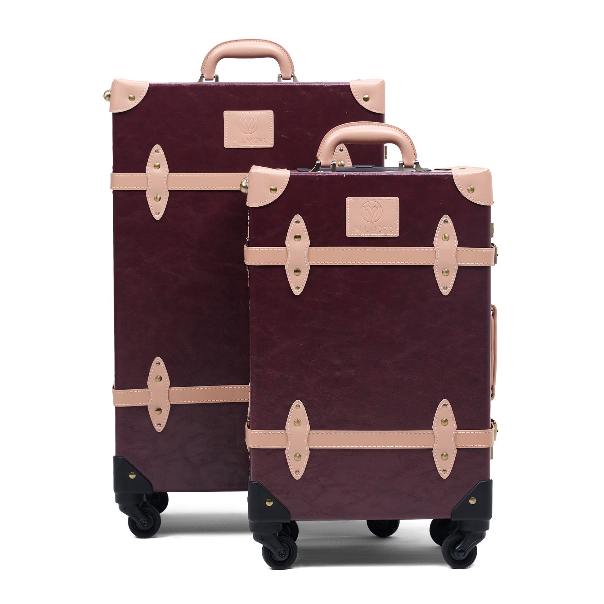premium hard shell luggage set of 2 travel suitcase combination