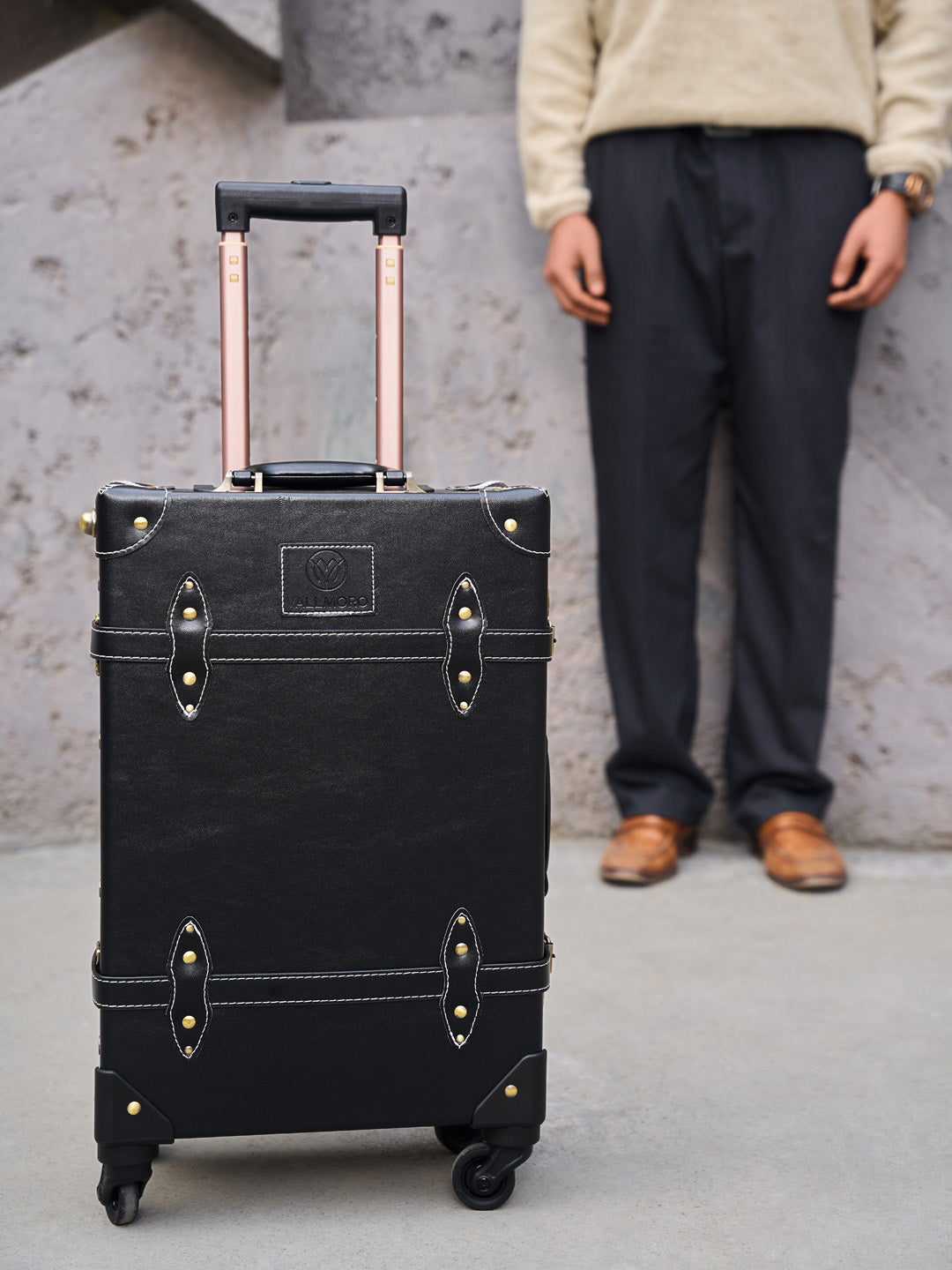 medium check in hard shell luggage 24 inch premium travel design