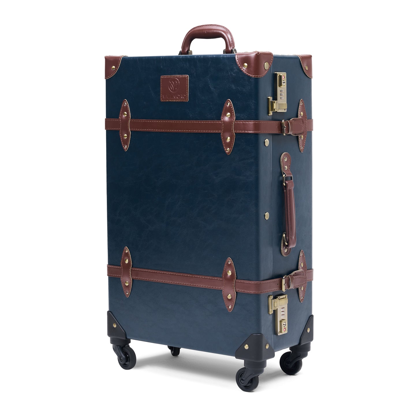 28"large hard shell luggage side view durable long travel structured build