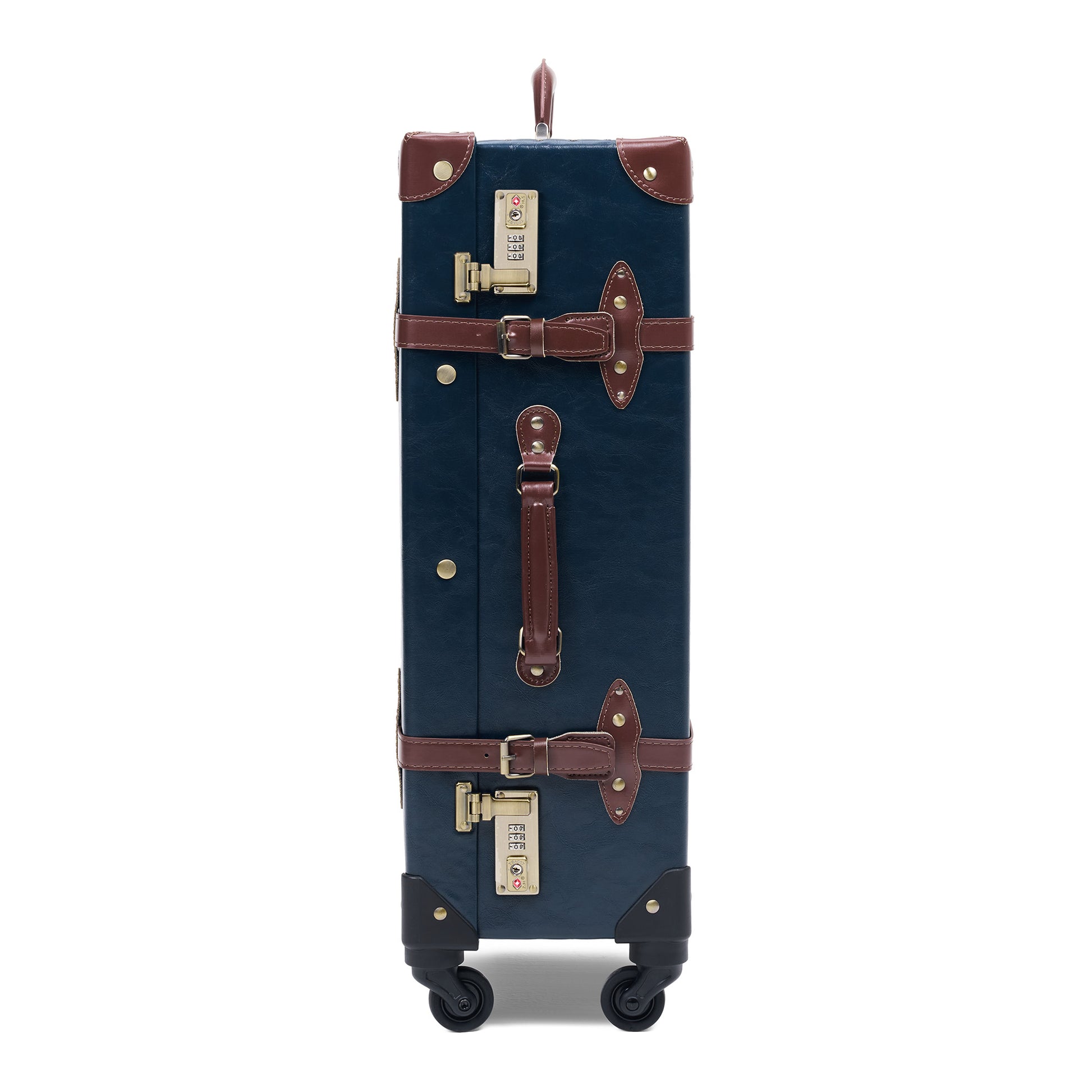 large check in 28"inch hard shell luggage side profile durable travel build