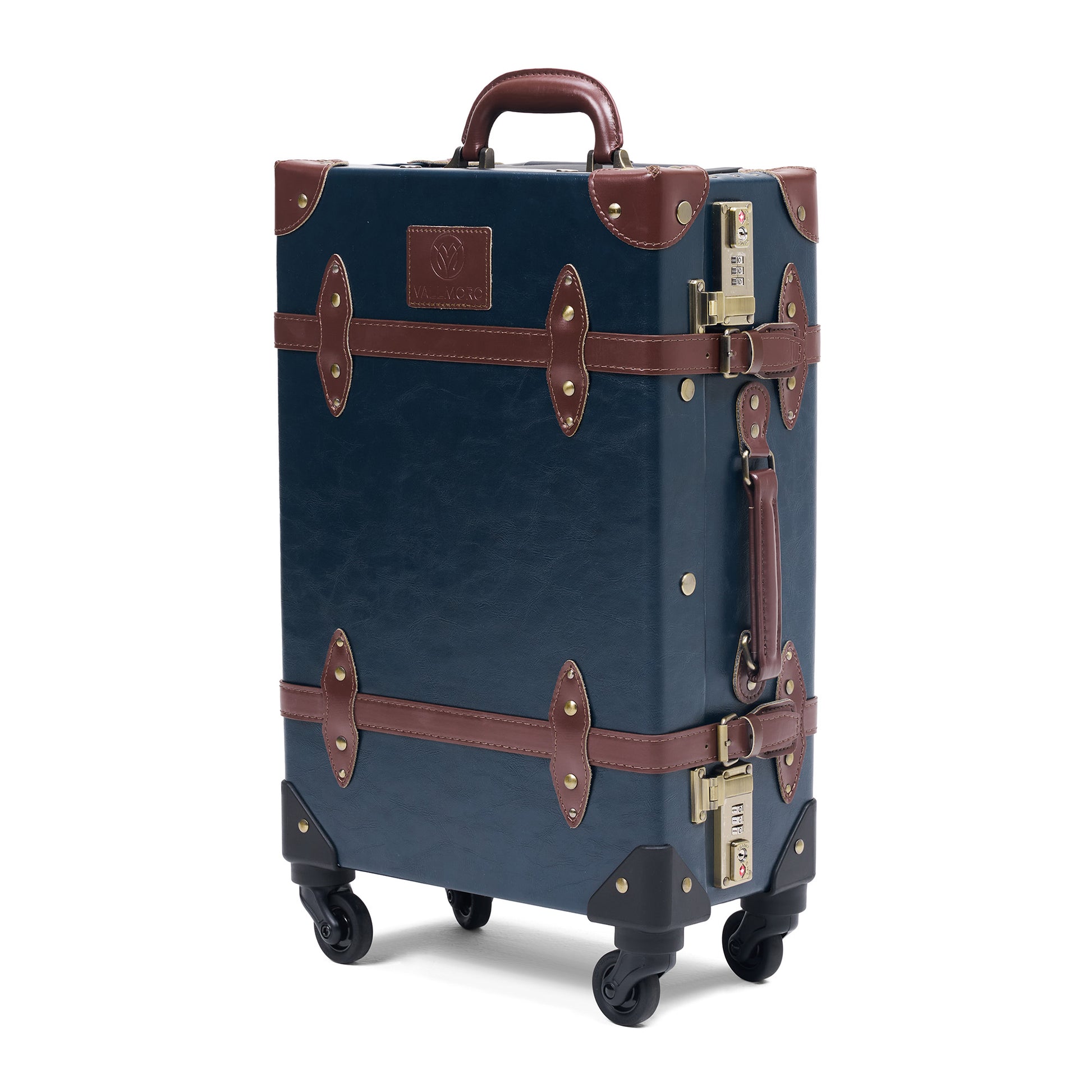 20 inch carry on hard shell luggage side view durable structured build
