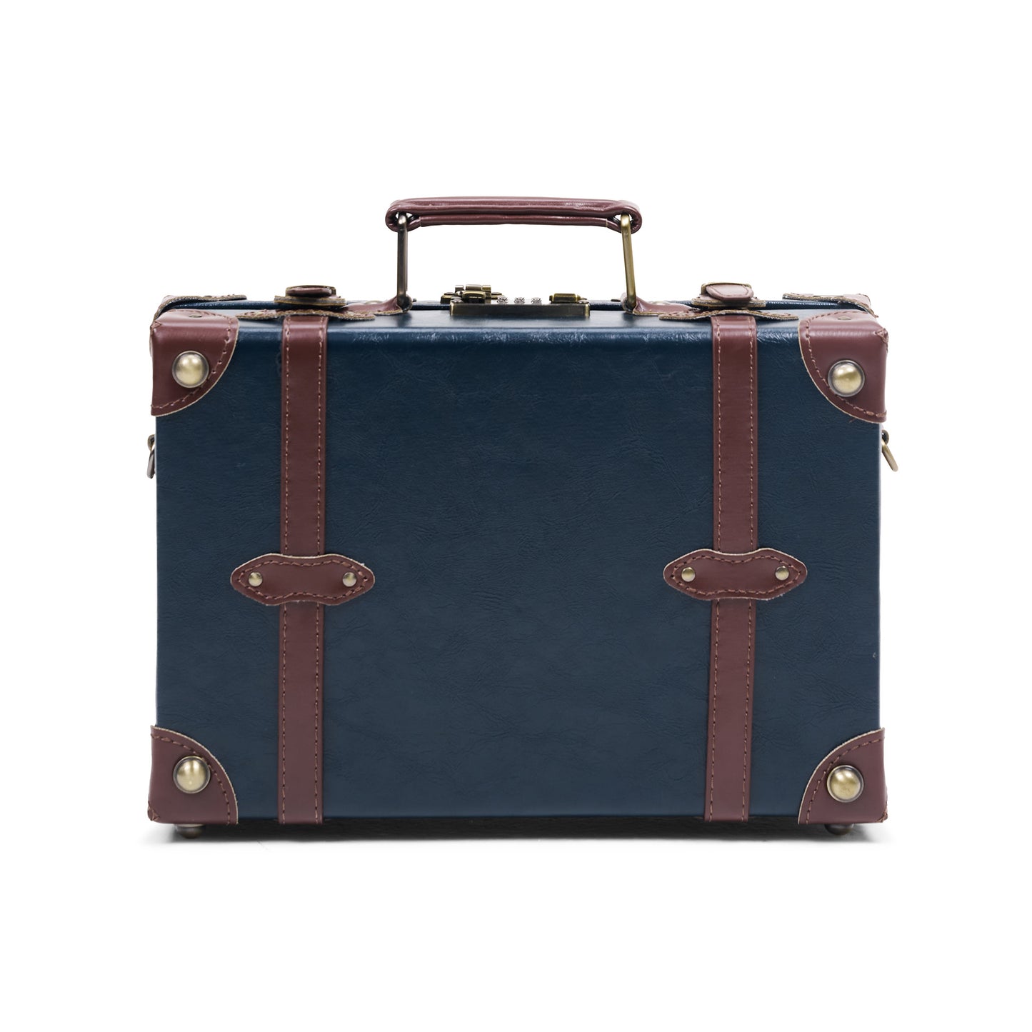 small hard shell luggage trunk 13 inch minimalist structured design