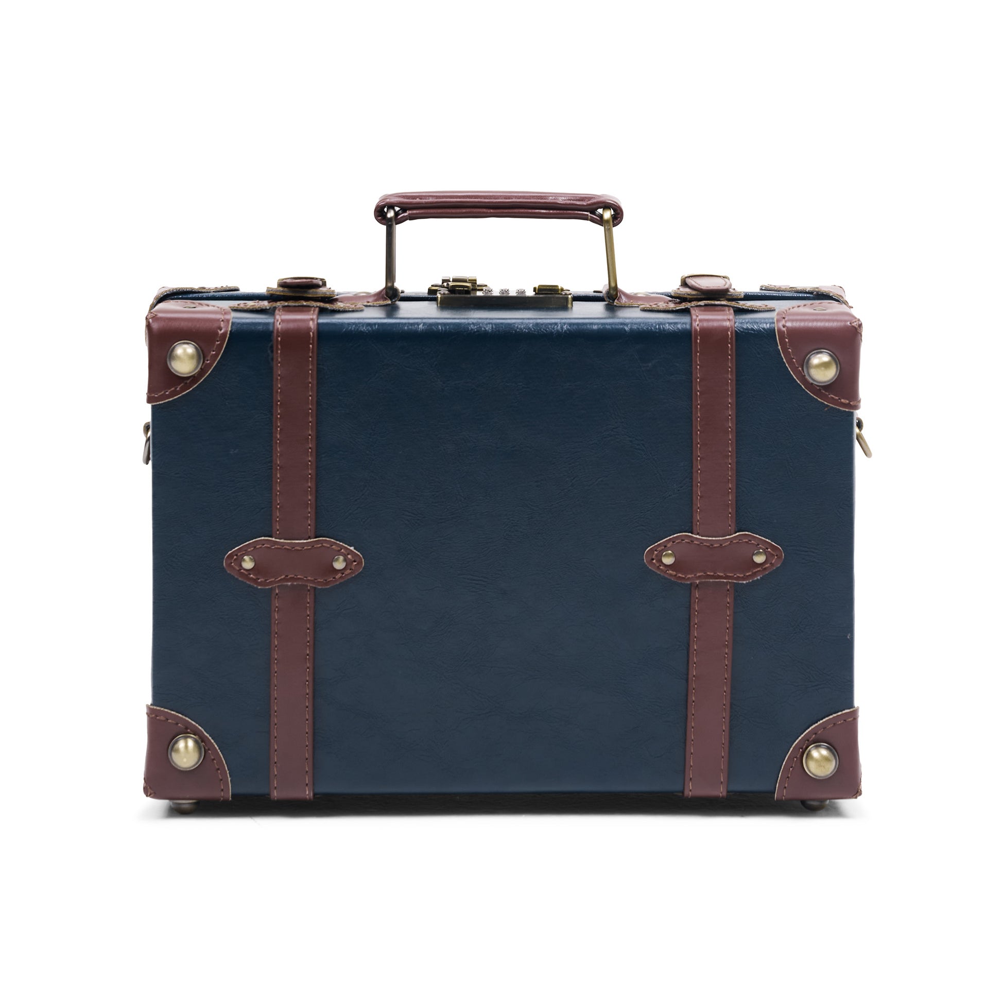 small hard shell luggage trunk 13 inch minimalist structured design