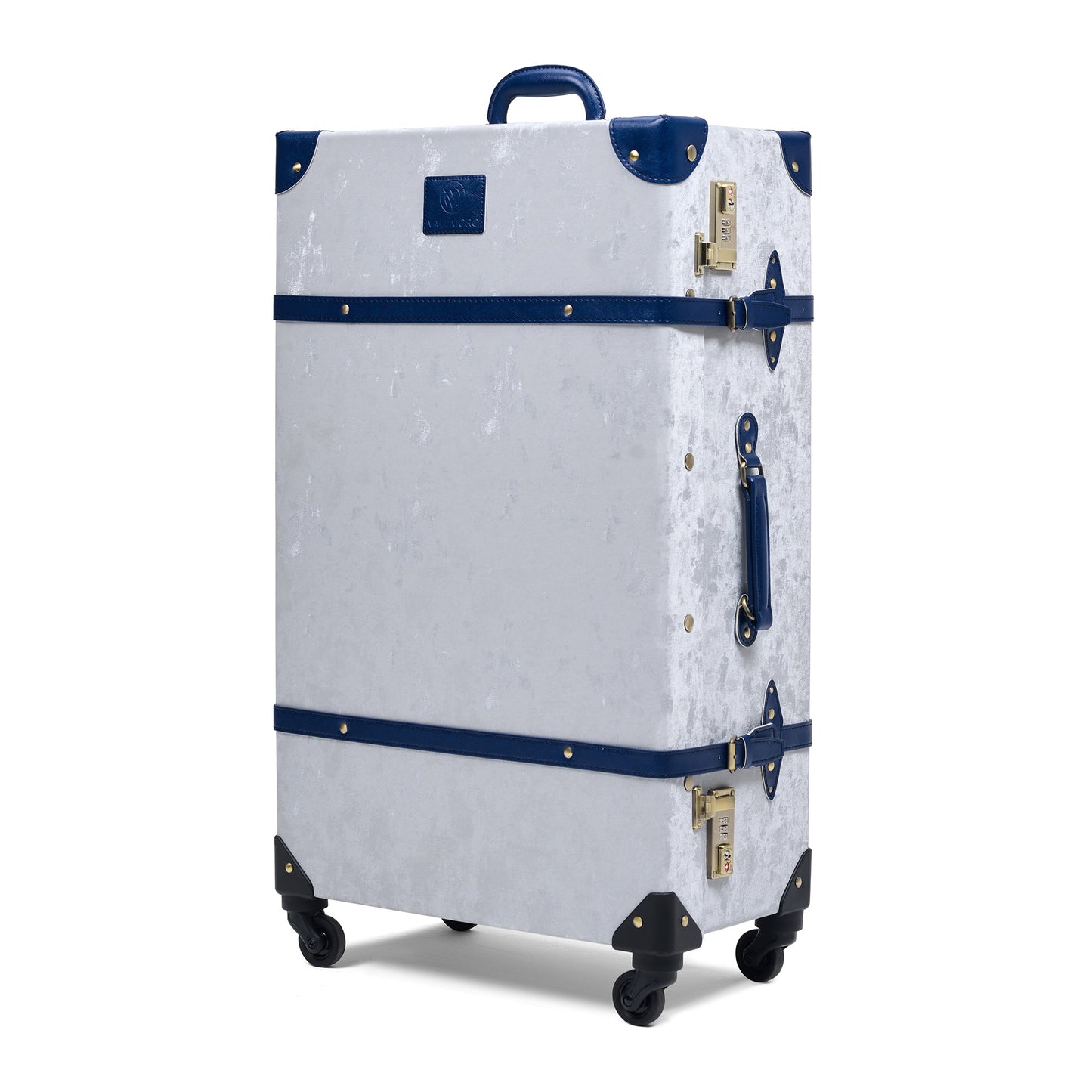 28"large hard shell luggage side view durable long travel structured build