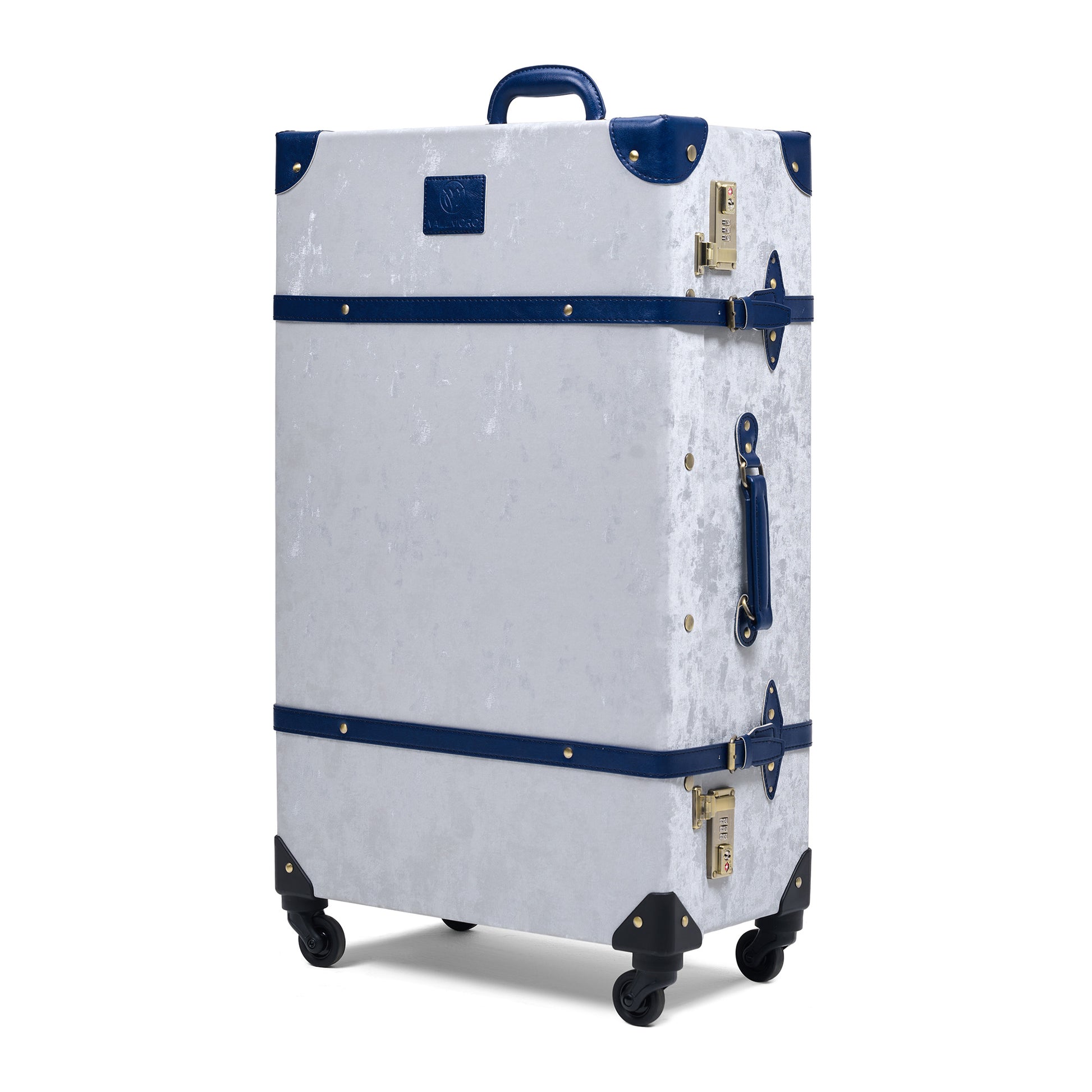28"large hard shell luggage side view durable long travel structured build