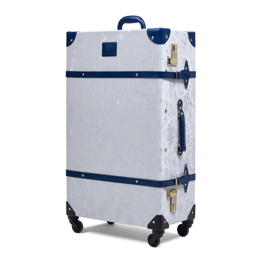 28"large hard shell luggage side view durable long travel structured build