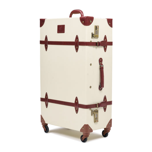 28"large hard shell luggage side view durable long travel structured build