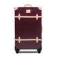 medium check in hard shell luggage 24 inch long travel suitcase