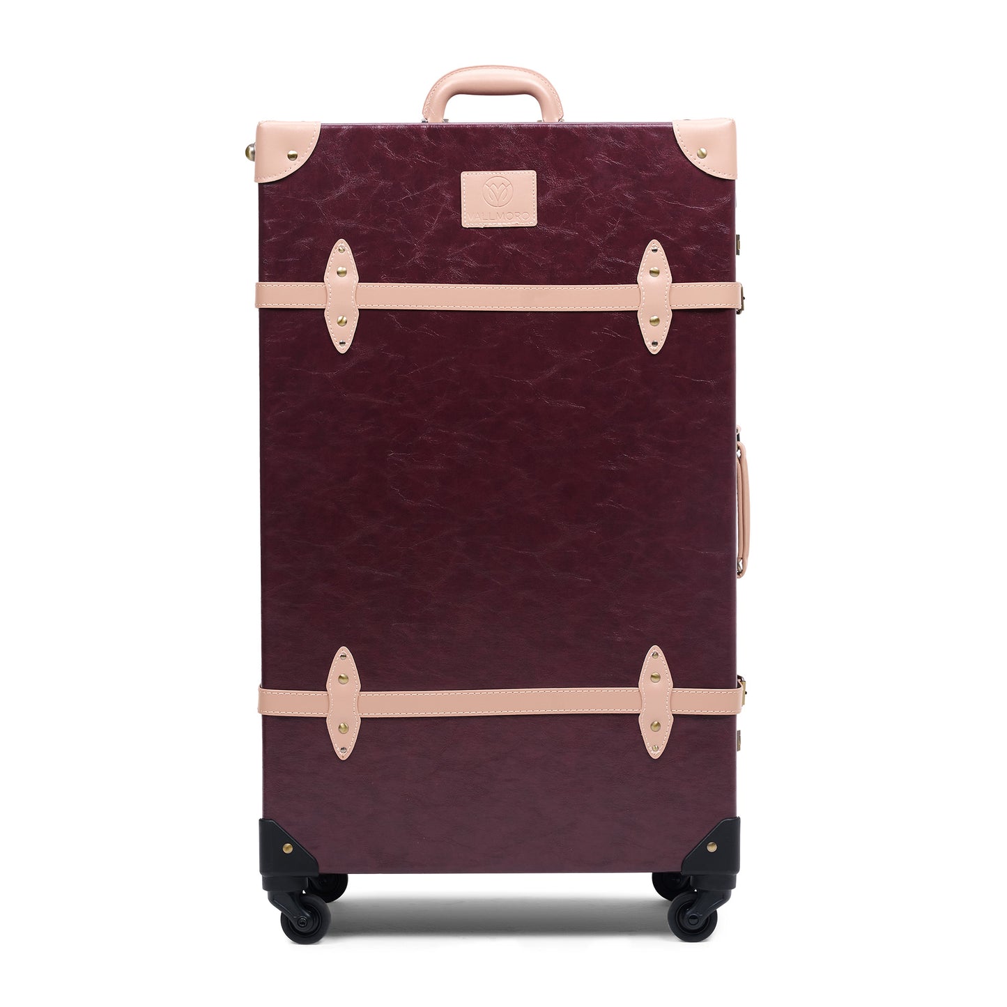 medium check in hard shell luggage 24 inch long travel suitcase