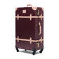 medium hard shell luggage side view durable long travel structured build