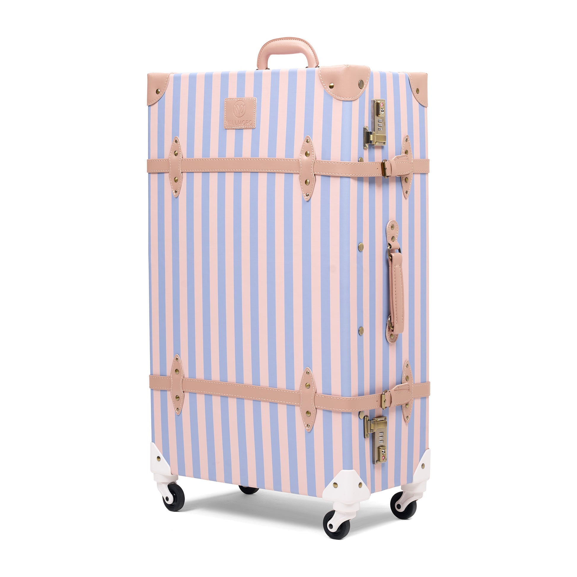28"large hard shell luggage side view durable long travel structured build