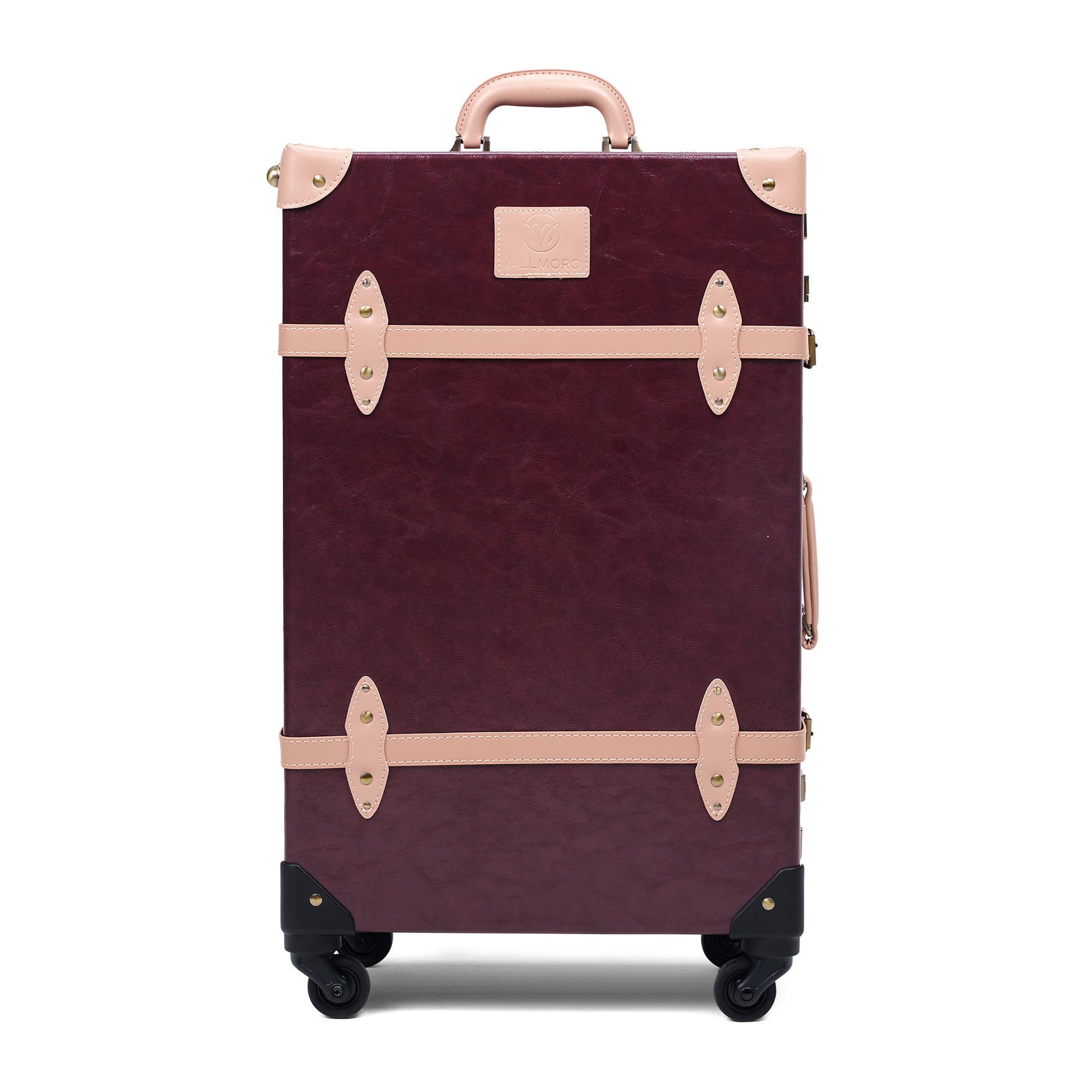 24 inch hard shell luggage trunk medium size structured design