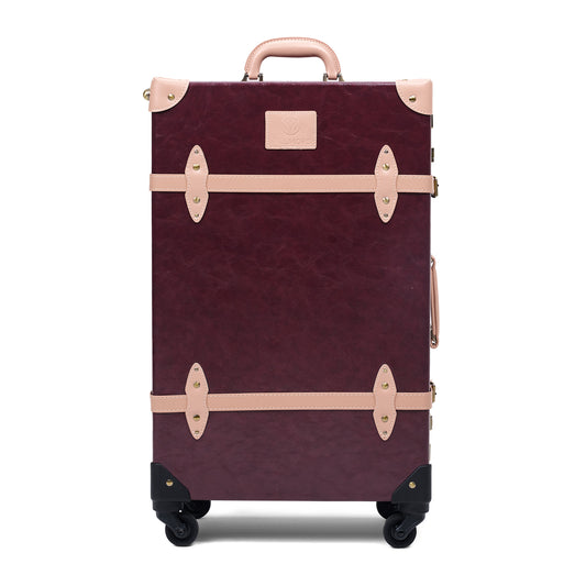 24 inch hard shell luggage trunk medium size structured design