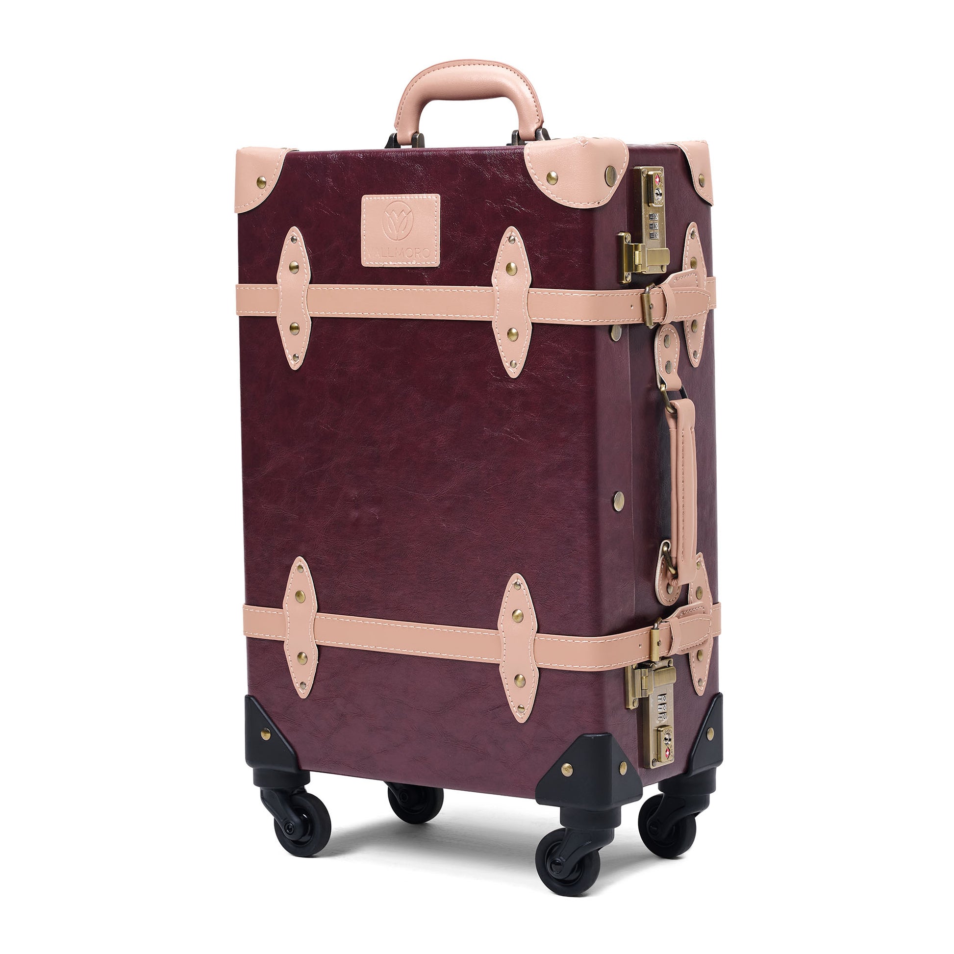20 inch carry on hard shell luggage side view durable structured build