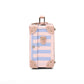 compact 13 inch hard shell luggage trunk side profile structured build
