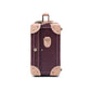 compact 13 inch hard shell luggage trunk side profile structured build