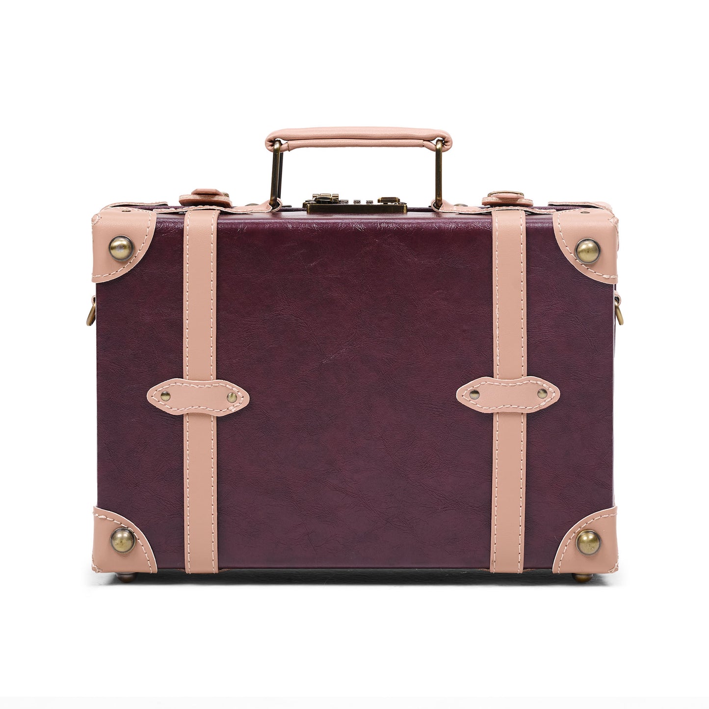 small hard shell luggage trunk 13 inch minimalist structured design
