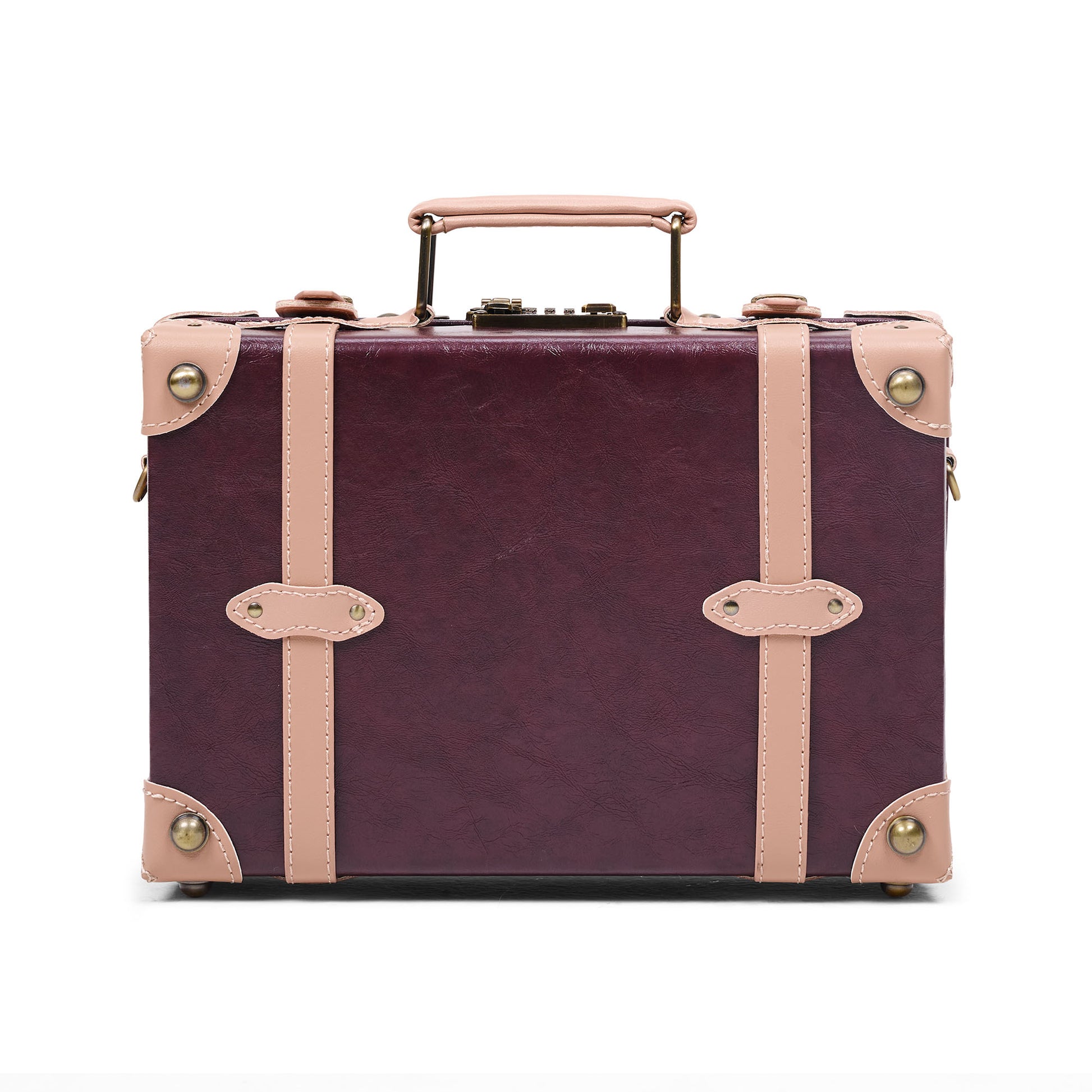 small hard shell luggage trunk 13 inch minimalist structured design