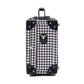 compact 13 inch hard shell luggage trunk side profile structured build
