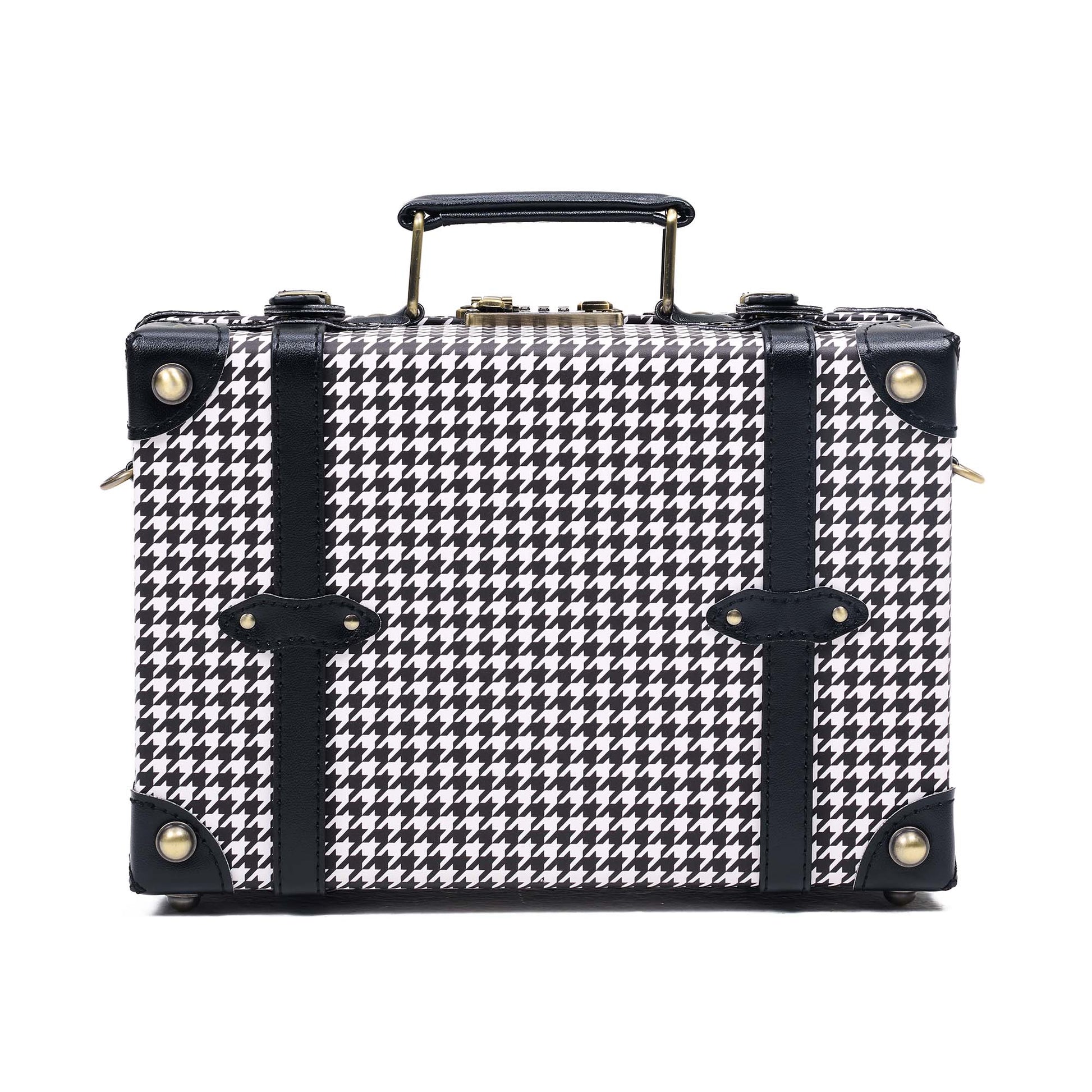 small hard shell luggage trunk 13 inch minimalist structured design