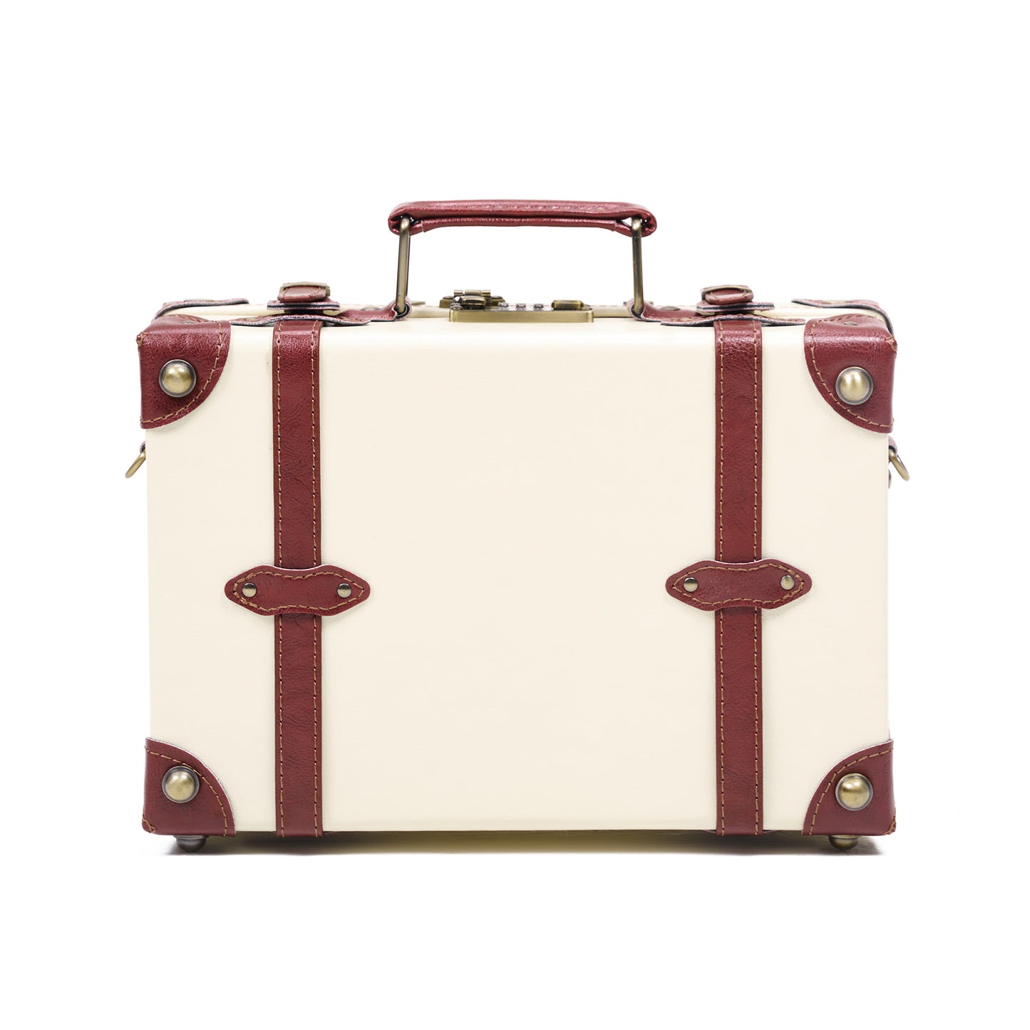 small hard shell luggage trunk 13 inch minimalist structured design