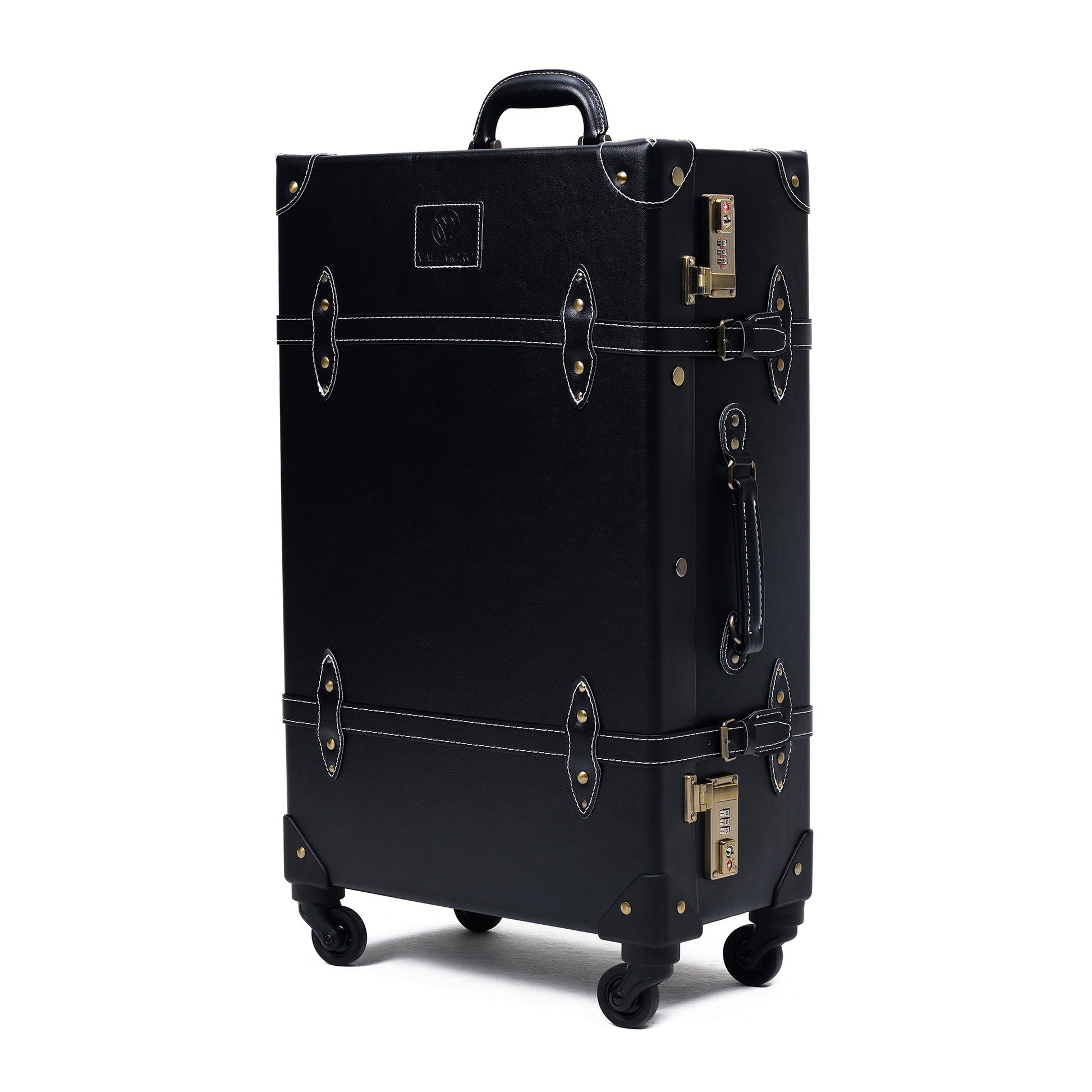 medium 24 inch hard shell luggage side profile durable travel build