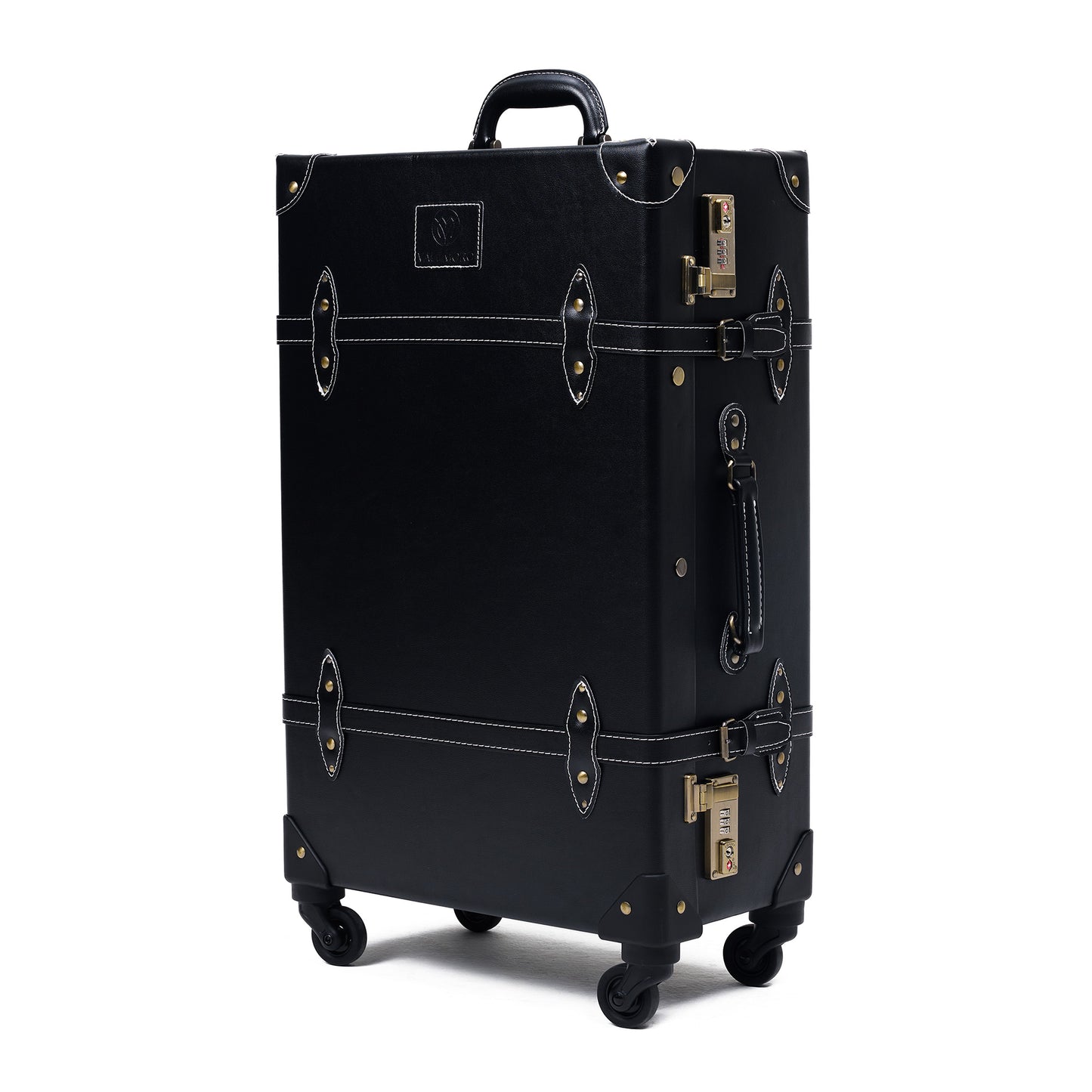 medium 24 inch hard shell luggage side profile durable travel build
