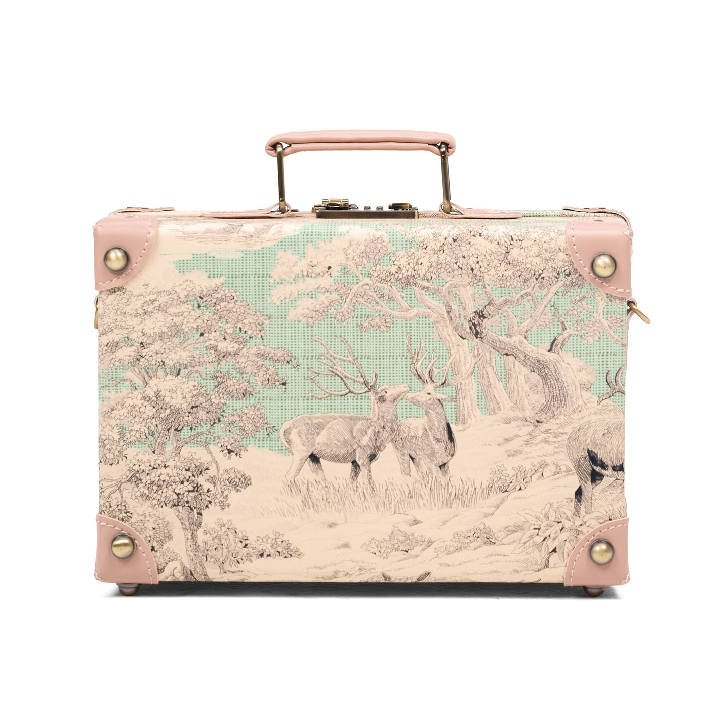small hard shell luggage trunk 13 inch minimalist structured design