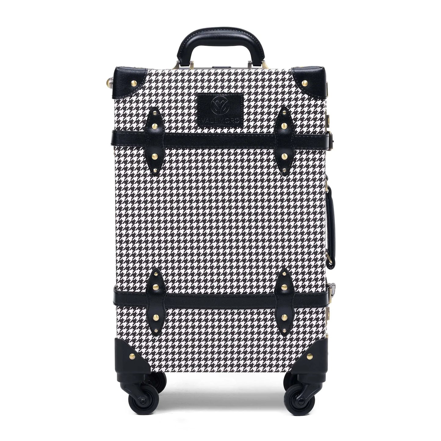 20 inch carry on hard shell luggage side view durable structured build