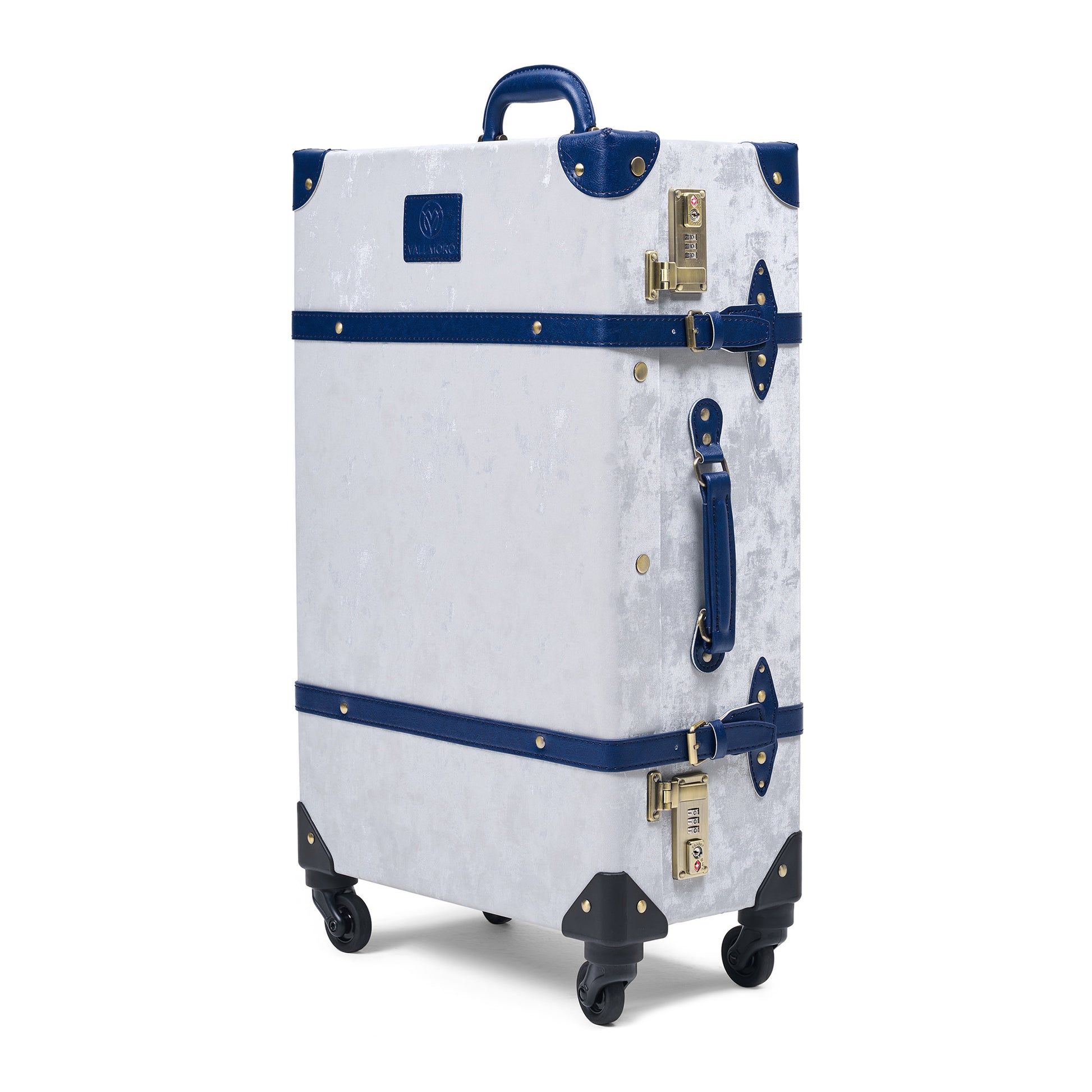 medium 24 inch hard shell luggage side profile durable travel build