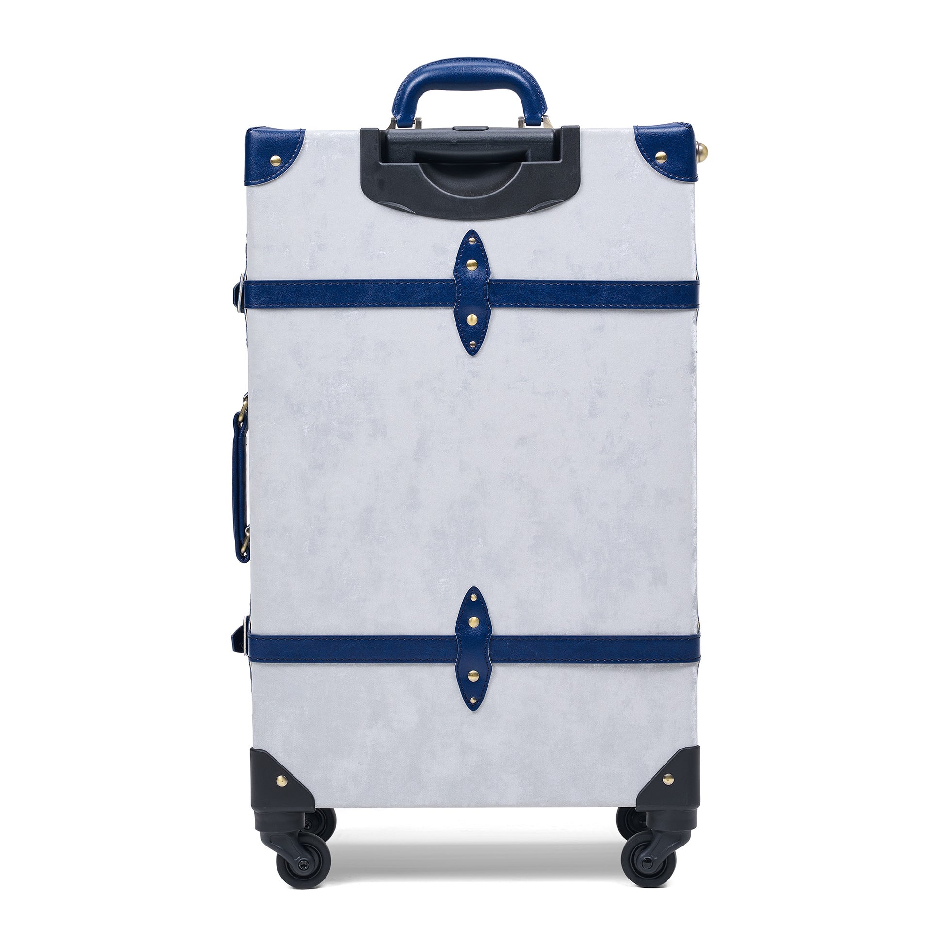 24"medium hard shell luggage with textile exterior finish detail