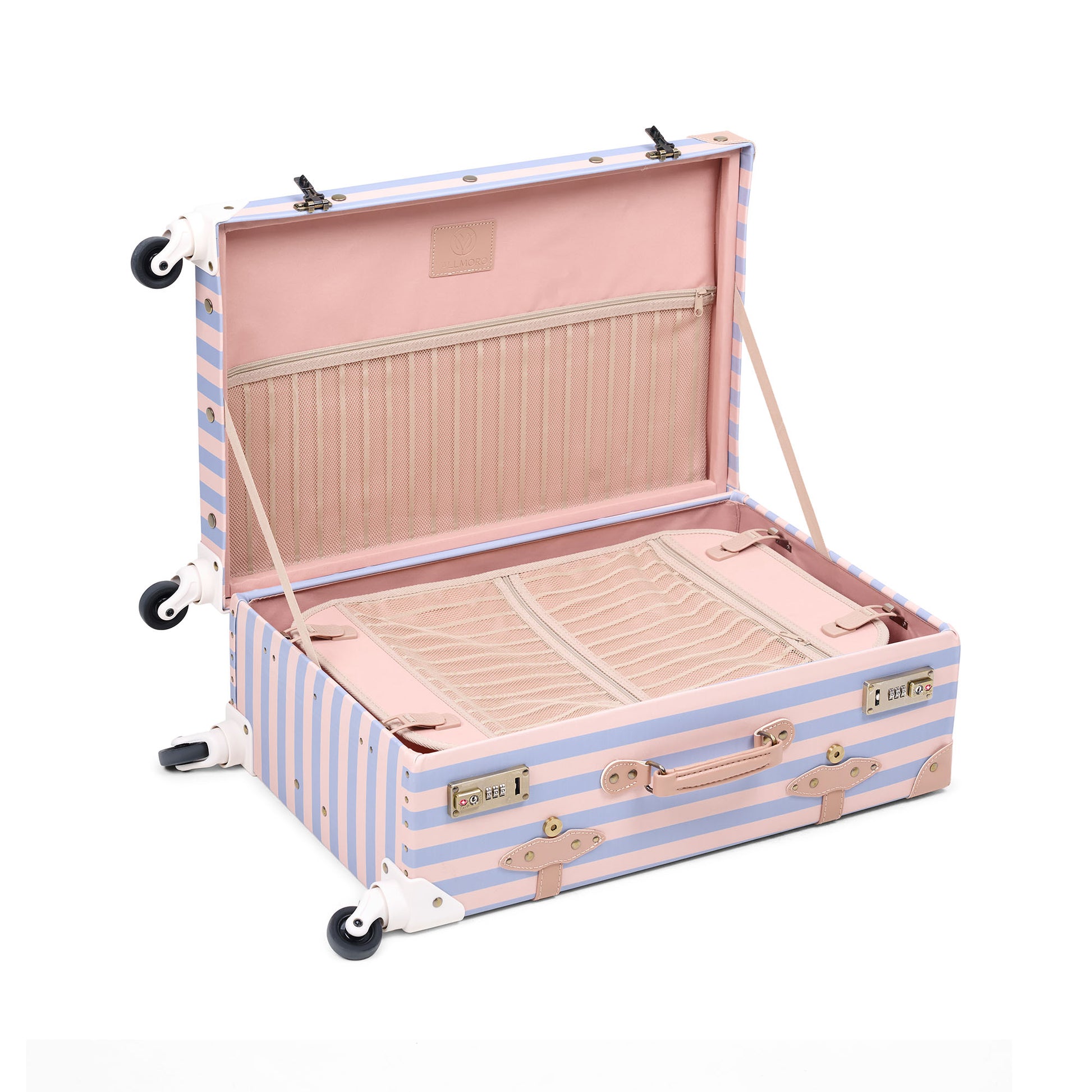 medium check in luggage interior 