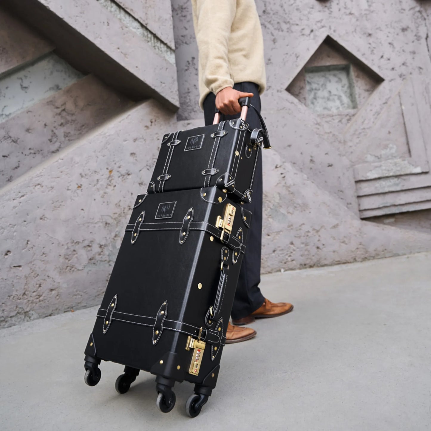 The Noir Trunk Set of Two